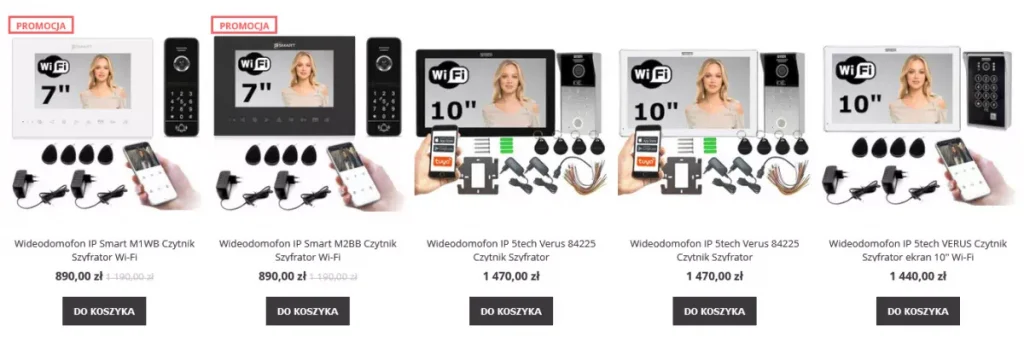Wideodomofony Wi-Fi w sklepie wideodomofony.pl